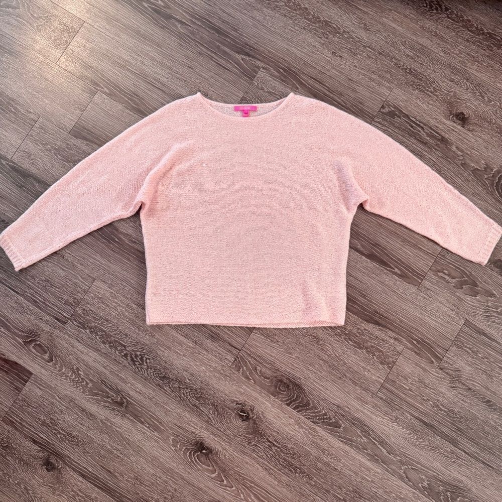 Lilly Pulitzer Pink Glitter Sparkle Sweater